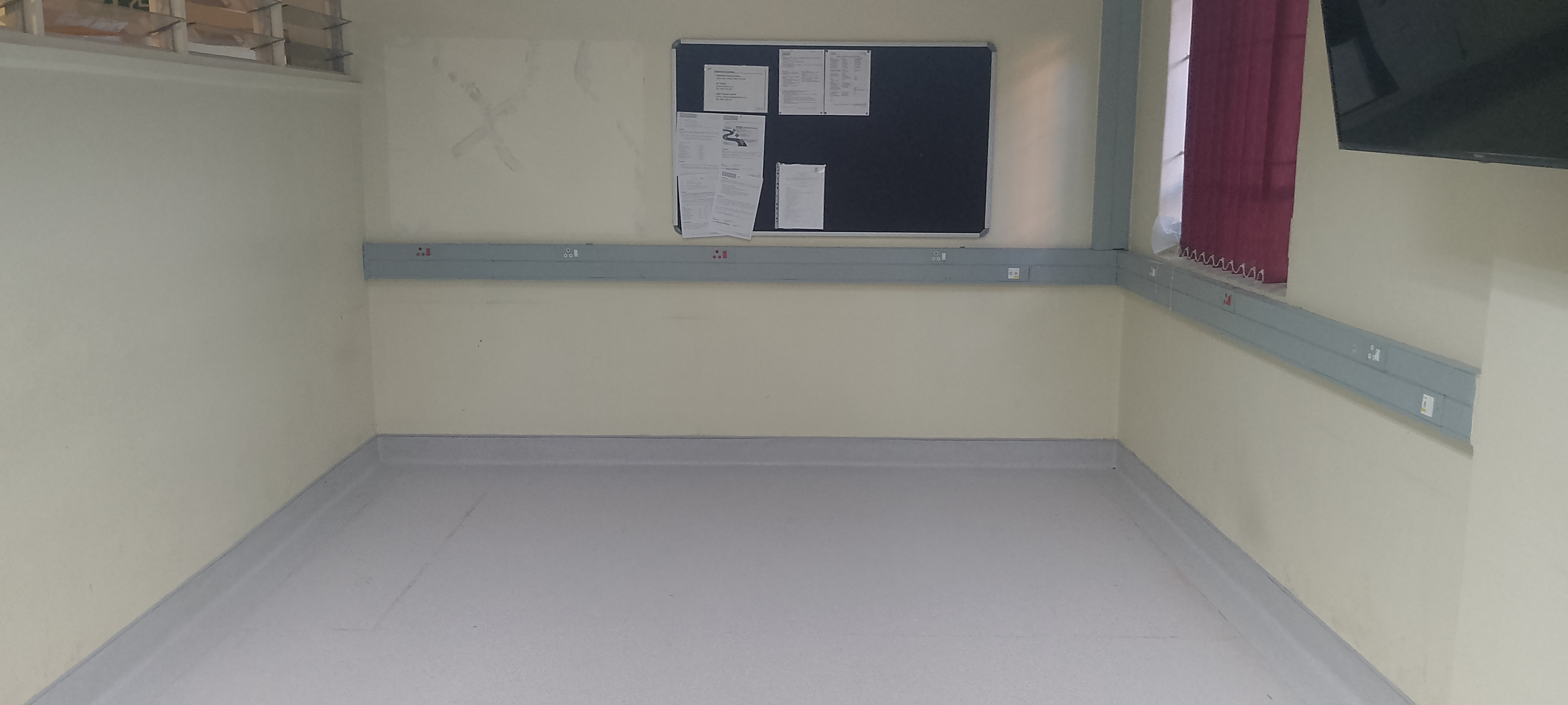 NHLS Rob Ferreira Hospital vinyl flooring installation in progress
